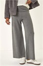 Charcoal Pinstripe Jersey Stretch Trousers, Image 4 of 5
