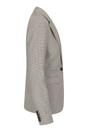 Beige Infinity Leather Beige Women's Beige Tweed Wool Blend Blazer, Image 3 of 5