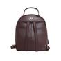 Burgundy Assots London Burgundy 'BETTY' Zip Top Mini Pebble Grain Leather Backpack, Image 3 of 5