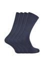 Grey 4 Pack Ladies Luxury Bamboo Crew Dress Socks, Image 1 of 4
