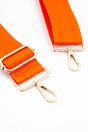 Orange Sarta Orange Plain Woven Wide Bag Strap, Image 2 of 4