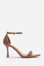 Camel 'Indira' Suede Sparkling Heeled Sandals, Image 2 of 6