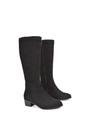 Black ‘Anne’ Knee High Boots with Low Block Heel, Image 5 of 6