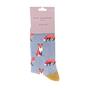 Blue 1 Pack Novelty Animal Patterned Bamboo Socks, Image 4 of 4