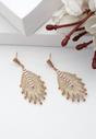 Gold Diva Leaves Dangle Earrings, Image 2 of 5