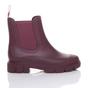 Burgundy Wellies Chelsea Ankle Boots Wellingtons, Image 5 of 6