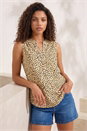 Stone Petite Spot Print Vest Top, Image 1 of 4