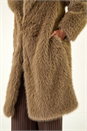 Brown Premium Faux Fur Coat, Image 4 of 6