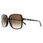 Brown Michael Kors Brown Square Dark Tortoise Smoke Gradient Sunglasses, Image 2 of 8
