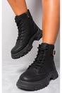Beige 3694 Beige Clarissa Chunky Lace Up Platform Ankle Boots, Image 4 of 8