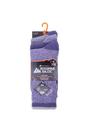 Purple 3 Pack Lightweight Cotton Hiking Socks, Image 2 of 5