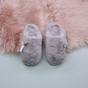 Mocha AJVANI Mocha Fluffy Mule Slippers, Image 4 of 6