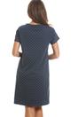Navy Camille Lingerie Navy Owl Print Cotton Nightdress, Image 4 of 5