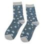 Navy 1 Pack Novelty Animal Patterned Bamboo Socks, Image 3 of 4