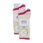 Cream 4 Pairs Cable Knit Glitter Socks, Image 3 of 3