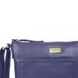Navy 'EDITH' Pebble Grain Leather Crossbody Bag, Image 2 of 5