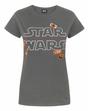 Grey Star Wars Last Jedi Badges T-Shirt, Image 1 of 4