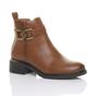 Camel AJVANI Camel Flat Low Heel Ankle Boots, Image 1 of 6