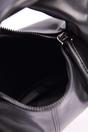 Black Oval Knot-Handle Mini Shoulder Bag, Image 2 of 3