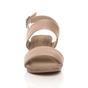 Rose Gold AJVANI Rose Gold Mid Wedge Heel Strappy Slingback Sandals, Image 6 of 6