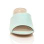 Mint AJVANI Mint Mid Block Heel Peep Toe Mules Sandals, Image 6 of 6