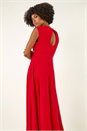 Red Fit & Flare Midi Dress, Image 3 of 4
