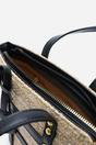 Black Alaia Small Raffia Bag with Studd Detail and Cross Body Strap, Image 4 of 5
