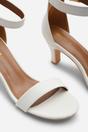 White Where's That From White 'Madrid' Mid Block Heel With Ankle Strap, Image 5 of 5