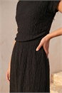 Black Textured Floral Lace Maxi Dress, Image 4 of 4