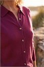Plum Petite Collar Cardigan, Image 4 of 4