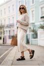Brown iKrush Brown Saoirse Geometric Print Flatform Sandals, Image 5 of 5