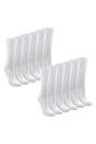 White Ladies 12 Pack 100% Cotton Soft Breathable Socks, Image 1 of 2
