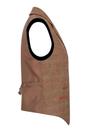 Brown Infinity Leather Brownt Tweed Waistcoat in Herringbone Check, Image 2 of 3