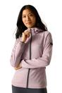 Lilac Regatta Lilac Ferna Stretch Hooded Fleece Jacket, Image 4 of 5