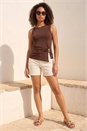 Chocolate Dusk Hardware Trim Tank Top, Image 2 of 4