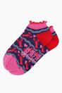 Navy Blue Lobsters in Love Bamboo Trainer Socks, Image 3 of 4