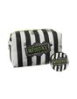 Multi Beetlejuice Stripey Logo One Makeup Bag, Image 1 of 6