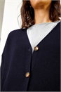  Longline Buttoned Cardigan, Image 5 of 5