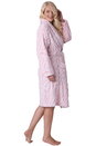 Pink Supersoft Printed Bathrobe, Image 4 of 5