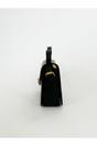 Black Black Shoulder Bag with Gold Clasp Fastening, Image 4 of 5