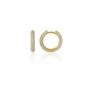 Gold Pave Sterling Silver Hoop Earring, Image 1 of 3