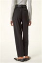 Black Smart Pleat Front Stretch Trouser, Image 4 of 5