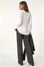 Ivory  Nep Curved Hem Jumper , Image 3 of 5