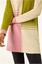 Multi  Colour Block Knit Tunic Jumper, Image 5 of 5