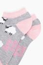 Grey Sheep Bamboo Trainer Socks in Grey Marl, Image 2 of 4