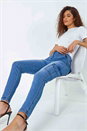 Denim Cotton Blend Cargo Stretch Jegging, Image 1 of 5