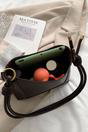 Brown 'Rhiannanon' Faux Leather Shoulder Tote Bag With Adjustable Strap, Image 5 of 7