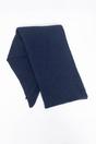 Navy Blue Plain Heavyweight Asymmetric Winter Scarf, Image 2 of 4