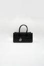 Black Faux Leather Luxe Quilted Crossbody Bag, Image 2 of 5