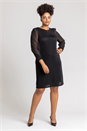 Black Curve Sparkle Swing Dress, Image 3 of 5